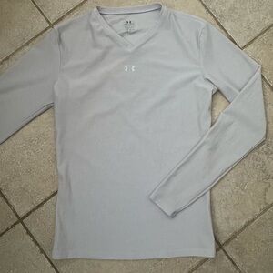 Under Armour Kid’s Light Gray Long Sleeve